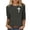 A-Gray, variant on 3/4 Length Sleeve Womens Tops Fashion Cross Inspirational Religious Christian T-Shirt Funny Print Tees Shirt Oversized Crewneck Tunic Blouse B-Gray M