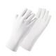 thumbnail image 5 of Guantes para manicura en gel, sin dedos, ligeros, resistentes y prácticos, con protección ligera. Blanco, 5 of 8