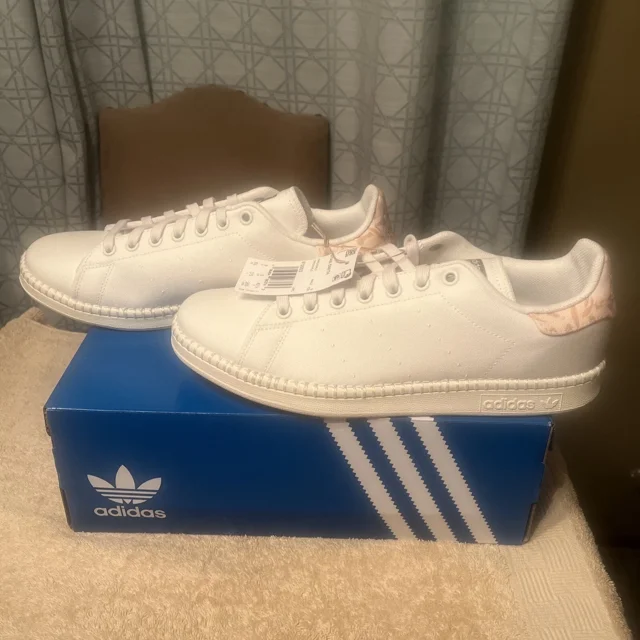 Adi-das Stan Smith Canvas Core White Off White Men's size 8 Brand New IF5503