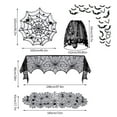 Xinwennn Decorations Black Lace Tablecloths Table Runners Curtains Door
