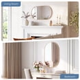 thumbnail image 5 of GIANNA 20"x30" Oval Bathroom Mirror – Metal Frame, Elliptical Wall Mirror for Vanity, Gold, 5 of 5