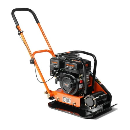HCY Plate Compactor; 6.5 HP 196CC Gas Engine 5; 600 VPM; 4; 200 lbs Force Vibratory Compaction Tamper with 22.1 x 15.9 in Plate for Walkways; Patios; Asphalts; Paver Landscaping