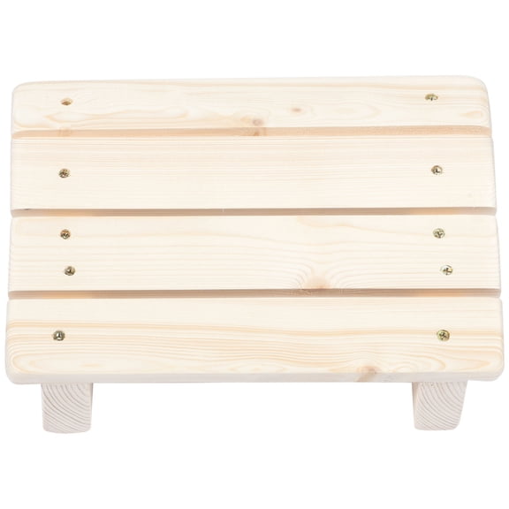 Yardwe Footrest Under Desk Desk Foot Stool Wood 1Pcs for Posture Support