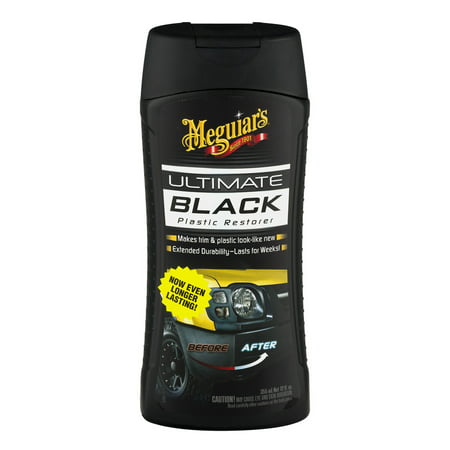 Meguiar’s Ultimate Black – Trim Restorer – Protect & Restore Rubber & Plastic - G15812, 12