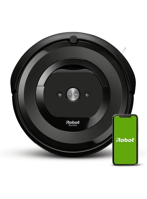 iRobot Roomba E5 (5150) Robot Vacuum - Wi-Fi Connected, Works with Alexa, Ideal for Pet Hair, Carpets, Hard, Self-Charging Robotic Vacuum, Black