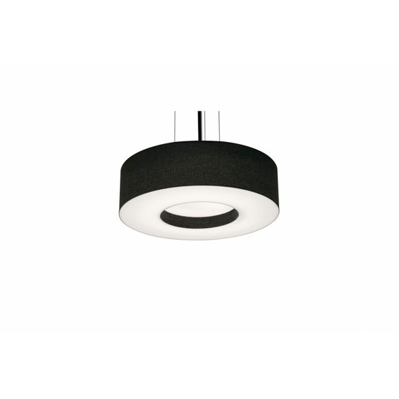 AFX Montclair 12'' Medium Base Pendant - Black Finish - Black Shade