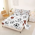 thumbnail image 2 of Erosebridal Rugby Sport Games Bed Sheets,Baseball Football Ball Games Kids King Sheets 4 Pieces, 2 of 6