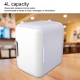 thumbnail image 4 of Mini Refrigerador Refrigerador Calentador, 4L Pequeño Refrigerador Portátil Refrigerador Calentador Refrigerador De Una Sola Puerta De Bajo Ruido Mini Refrigerador Para Uso En, 4 of 7