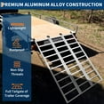 thumbnail image 4 of 77"x54" Tri-Fold Aluminum Truck Loading Ramps - 1500 lb Capacity Heavy Duty & Rust Proof, Non-Slip ATV/Motorcycle Ramps with Load Straps & Tread, 4 of 7
