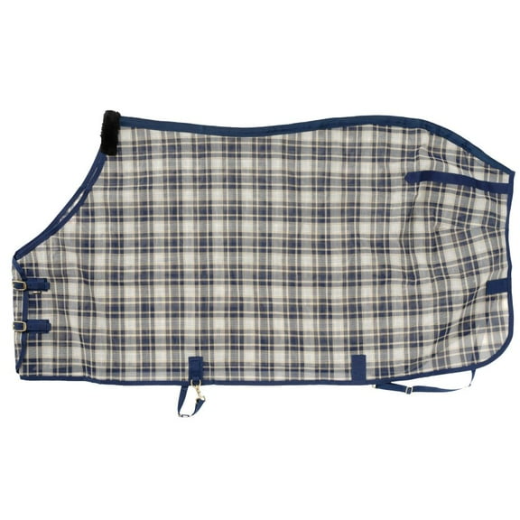 Tough 1 Blue Navy Plaid Deluxe Mesh Fly Sh Blue/Navy 81