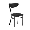 thumbnail image 2 of Flash Furniture Wright Transitional Vinyl and Steel Commercial Dining Chair Black (XUDG6V5BKVBK), 2 of 10