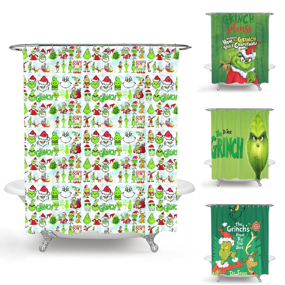 Christmas Grinch Decorations,Shower Curtains For Bathroom,The Grinch