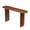Brown, variant on Modern Narrow Entryway Table 59.1 Inch with Unique Stainless Steel Legs