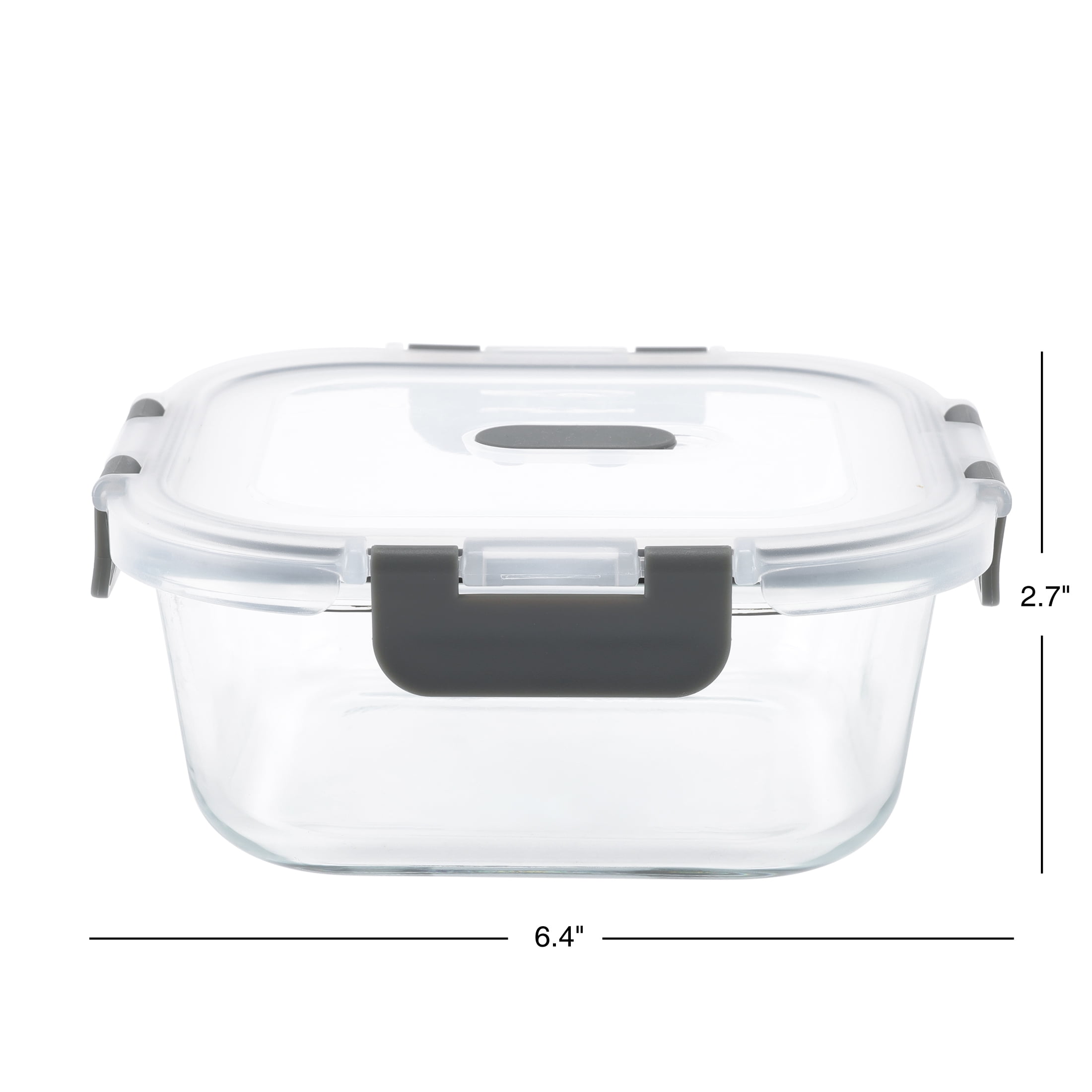 Mainstays Square Glass Food Storage Container 750ml