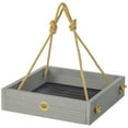 thumbnail image 4 of Birds Choice Modern Farmhouse Small Hanging Platform Bird Feeder, Driftwood, 4 of 4