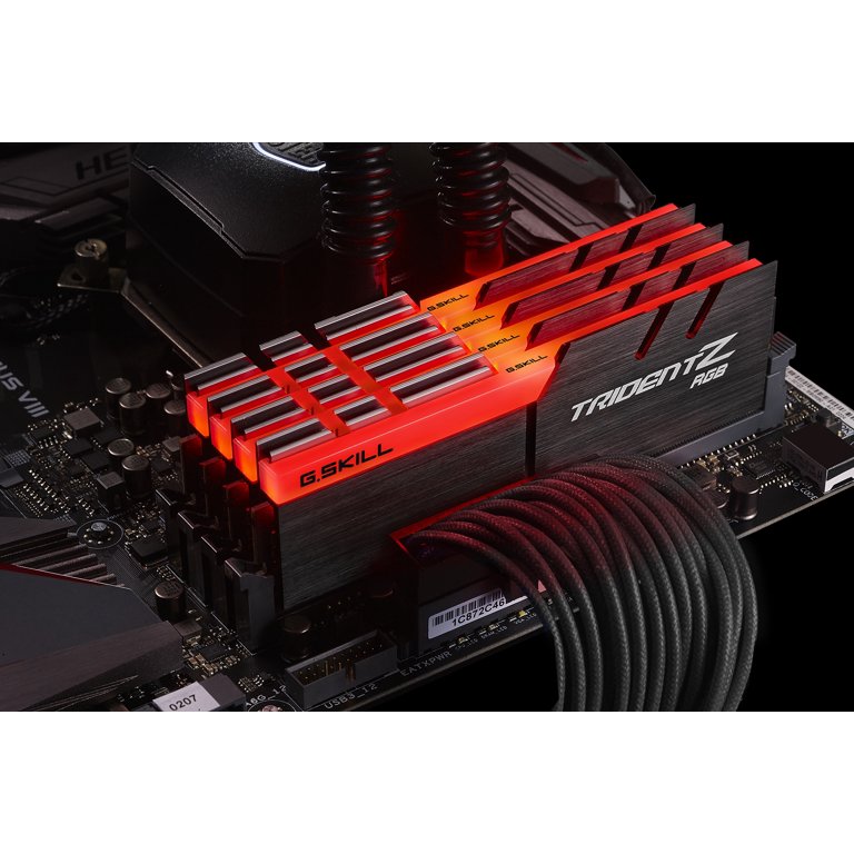 G Skill F4-3600C16Q-64GTZR TridentZ RGB Series 4 x 16GB 288-Pin