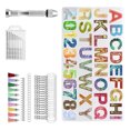 thumbnail image 2 of Resin Alphabet  Starter Kit, DIY Easy To Release Silicone Resin Alphabet Molds  For Keychain, 2 of 8