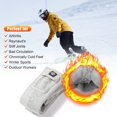 thumbnail image 5 of Calcetines calefactables para hombres y mujeres, calcetines de esquí largos y gruesos con batería eléctrica recargable para invierno, senderismo, camping, motocicleta, ciclismo, correr, gris brillar Electrónica, 5 of 5