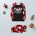 thumbnail image 2 of Penkiiy Matching Christmas Pajamas For Family Xmas Holiday Pjs Elf Plaid Sleepwear Outfit Sets For Women/Men/Couples/Adult 2XL Black, 2 of 5