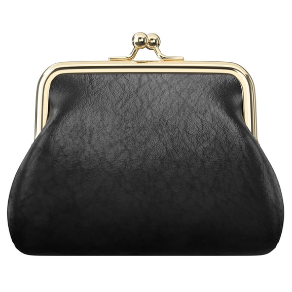 1 PC Coin Purse, Small PU Leather Change Purse, Coin Wallet with Clasp, Car Change Holder Pouch for Woman Men Girls, Black : Clothing, Shoes & Jewelry