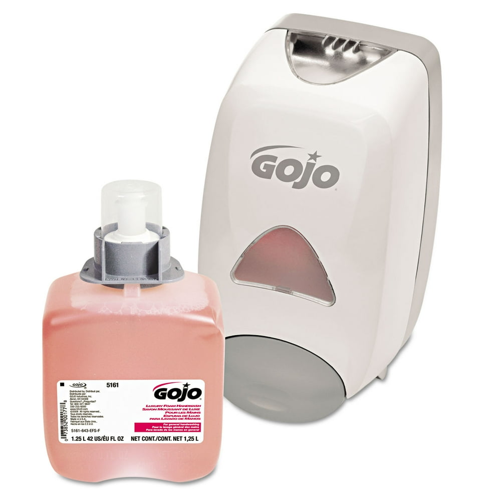 GOJO FMX12 Dispenser Kit, with Soap Refill, 1250mL, Gray