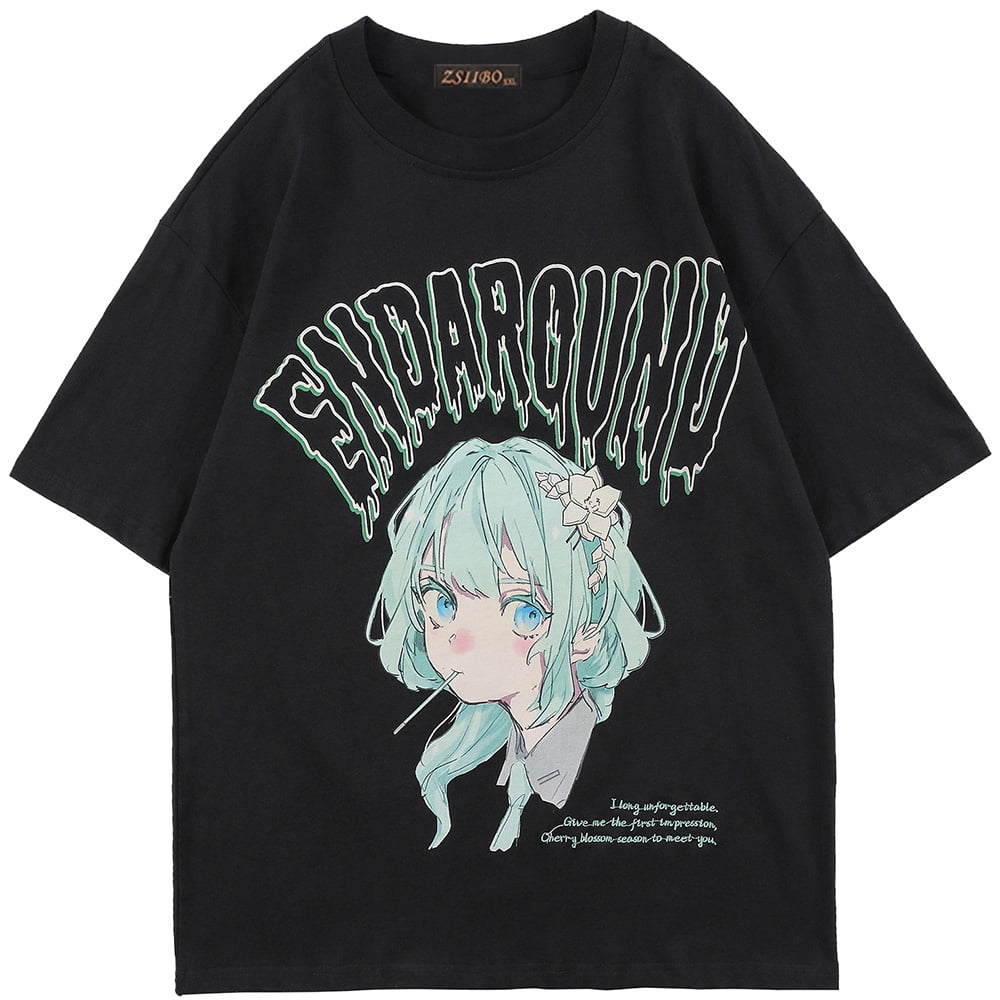 Shop Anime Green T Shirt online | Lazada.com.ph