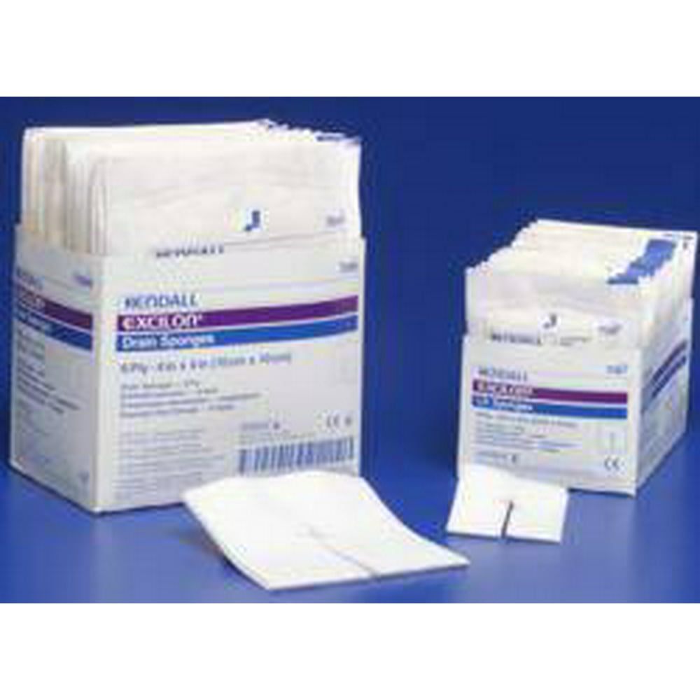 EXCILON SPLIT DRAIN SPONGES 2 PER ENVELOPE STERILE 6 PLY 4