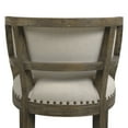 thumbnail image 3 of Paris 26.5" Farmhouse Counter Height Bar Stool with Backrest, Light Beige Linen, 3 of 6