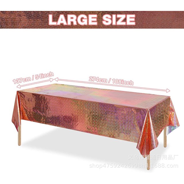 El mantel de PE impermeable desechable con tema láser popular se puede usar como tela de fondo