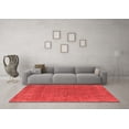 thumbnail image 3 of Ahgly Company Indoor Round Oriental Red Industrial Area Rugs, 3' Round, 3 of 4