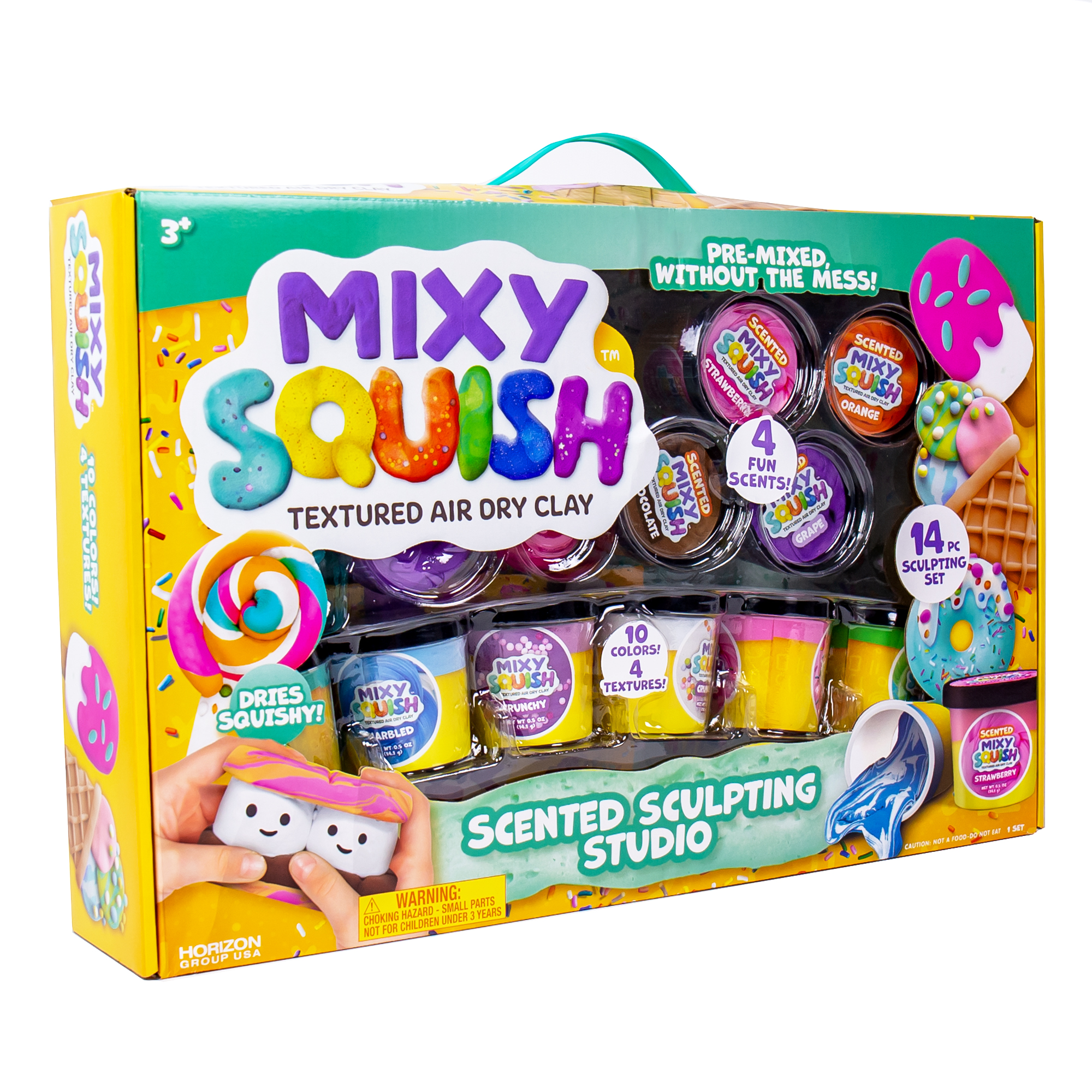 Mixy Squish Air Dry Clay Scented Sculpting Studio, Air Dry Clay