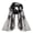 Black, White, variant on Summer Fashion Lightweight Floral Embroidered Burnout Scarf (Black White)