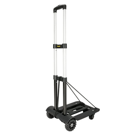 Zimtown 100lbs Folding Luggage Cart, Portable Heavy Duty Solid Construction Utility Moving Dolly Cart Hand Truck, Compact and Lightweight for Personal, Travel, Auto, Moving and Office Use, 4