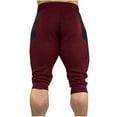 thumbnail image 4 of Generic Men's Cotton Casual Shorts 3/4 Jogger Capri Pants Breathable Below Knee Short Pants with Three Pockets, 4 of 4