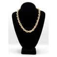 thumbnail image 5 of Silver Chain -  Gold Iced Out Rope Chain, 5 of 6