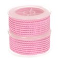 thumbnail image 1 of Unique Bargains 2 Packs Nylon Thread Twine Beading Cord 3mm Extra-Strong Braided Nylon Crafting String 4M/13 Feet, Pink, 1 of 7