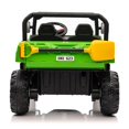 thumbnail image 3 of 12V Ride on UTV Car, 2 Seater Kids Electric Powered Ride on Toys Dump Truck with Trailer Remote Control, Green, 3 of 12