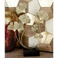 thumbnail image 3 of 18" x 22" Gold Metal Curved Floral Sculpture, by DecMode, 3 of 15