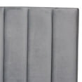 thumbnail image 4 of Baxton Studio Fiorenza King Size Gray Velvet Panel Bed with Tufted Headboard, 4 of 9