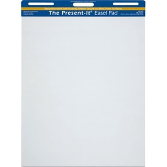 Pacon PAC104390 27 x 34 in. The Present-It Self-stick Easel Pad, White
