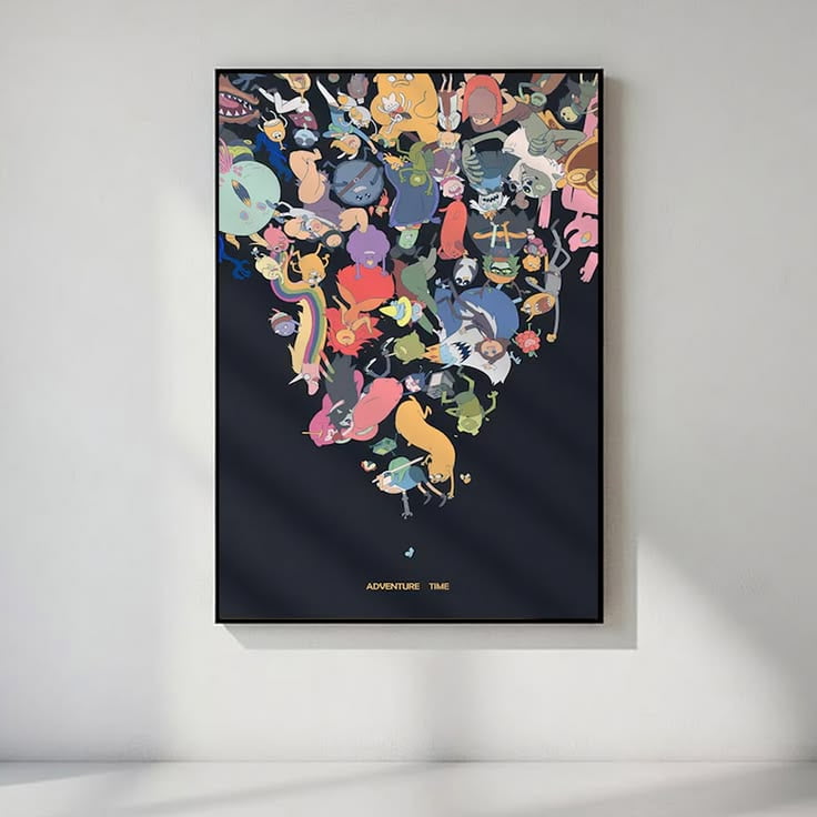 Adventure Time Poster: Handmade Matte Art Print Poster Size 24