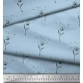 thumbnail image 2 of Soimoi Blue Cotton Poplin Fabric Clove Leaves Fabric Prints By Yard 58 Inch Wide, 2 of 3
