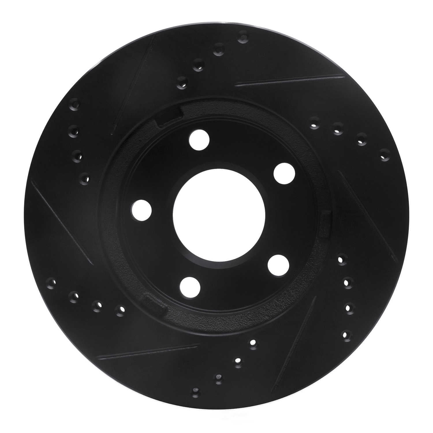 Dynamic Friction Company 633-47028R DFC Brake Rotor - Drilled And Slotted - Black