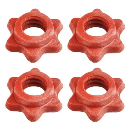 

GLFSIL 4pc Weight Check Nut Barbell Bar Clips Spin Lock Screw Dumbbell Spinlock Collars