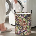 thumbnail image 4 of Laundry Basket, Colorful Mandala Spiral Pattern Laundry Hamper Waterproof Laundry Bag Clothes Hamper Laundry Bin with Handles for Bedroom, Living Room, Kids Room, 4 of 6