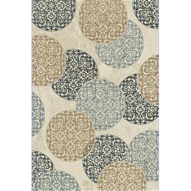 Dynamic Rugs ME24985014118 Melody Rectangular Rug, Ivory - 2 ft. x 3 ft. 7 in.