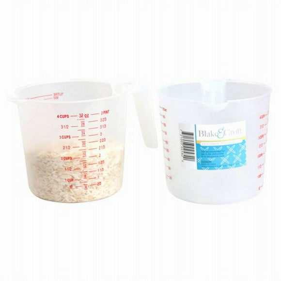 4 Cup Clear Plastic Measuring Cup., Each