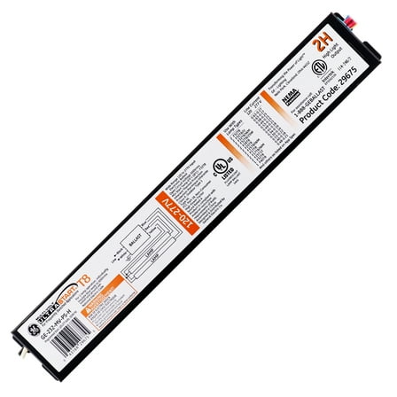 GE GE232-MVPS-H 29675 Programmed Start Ballast, 2-Lamp, F32T8, 32W T8, 120/277V