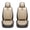 Gray Beige-Front Set, variant on Car Seat Covers Full Set Fit for Hyundai Kona 2000-2026, Premium Faux Leather Waterproof Breathable Anti‑Slip Seat Protectors, Black&Red
