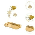 thumbnail image 6 of deevoka Rotating Tray Coffee Table Tray Luxury Candlelight Dinner Prop Fruit Plate Party Vanity Cake Dish Display Plate Candle Holder Snowflake Pendant, 6 of 9